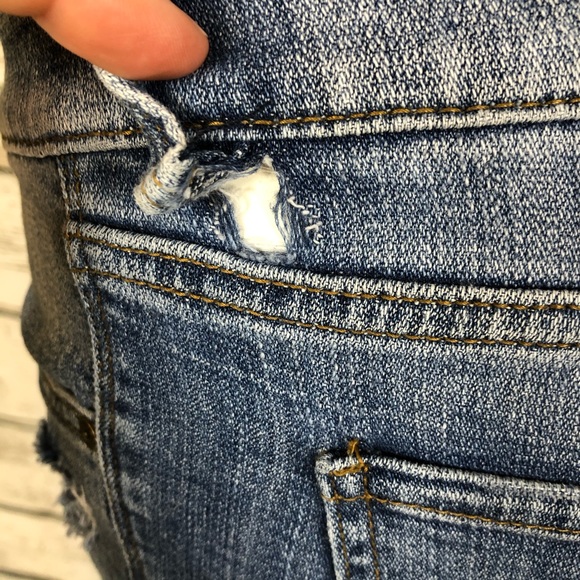 A4 Eunina Mia Mid Relax Skinny Distressed 3 - Picture 3 of 5